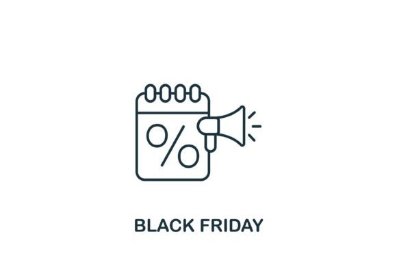 Black Friday Icon: A Versatile Symbol for Retail and Design