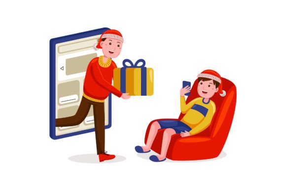 Christmas Online Shopping Vector Pack 01: A Versatile Tool for Your Creative Projects