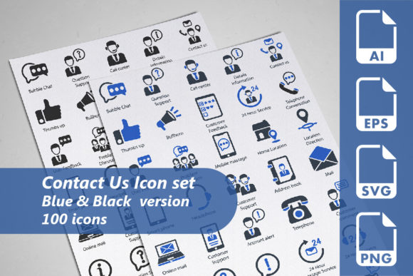 Discover the Versatile Contact Us Icon Set