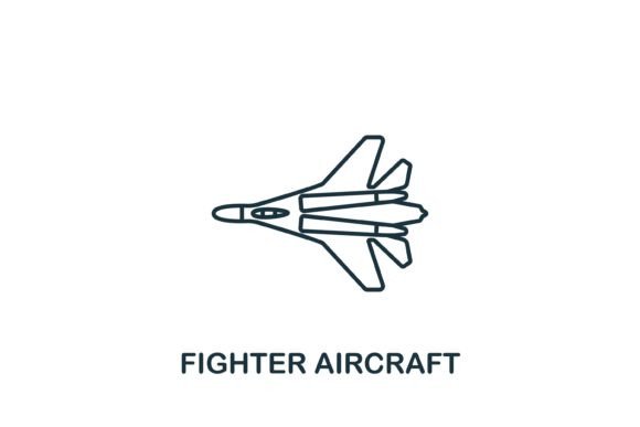 Fighter Aircraft Icon: A Versatile Design Element