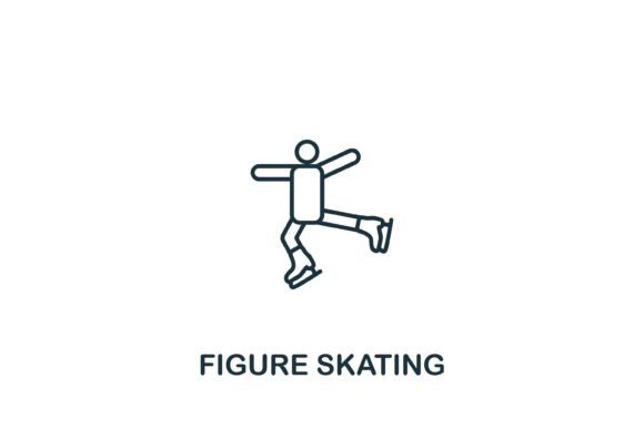 Figure Skating Icon: A Versatile Design Element