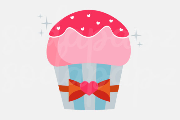 Valentines - Cupcake 1: A Sweet Addition to Your Design
